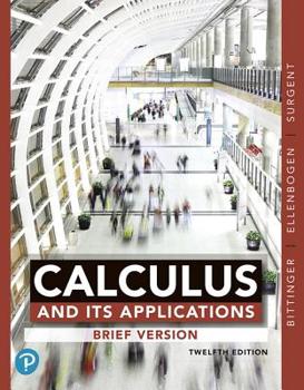 Hardcover Calculus and Its Applications, Brief Version Book