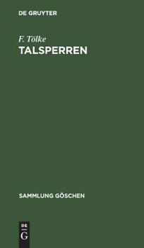 Hardcover Talsperren [German] Book