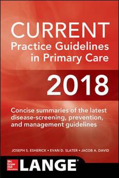 Paperback Current Practice Guidelines in Primary Care 2018 Book