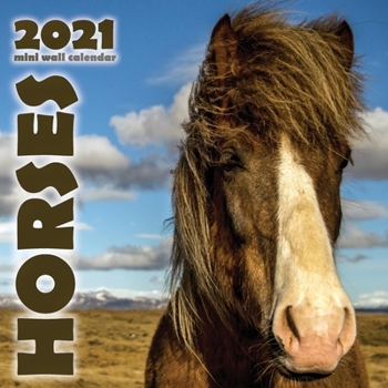Paperback Horses 2021 Mini Wall Calendar Book