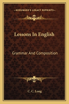Paperback Lessons In English: Grammar And Composition Book