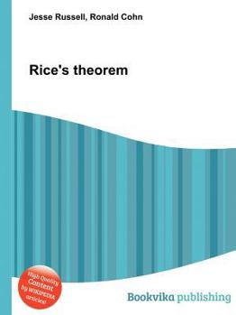 Paperback Rice's Theorem Book