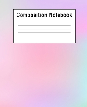 Paperback Composition Notebook: Pink Iridescent Book