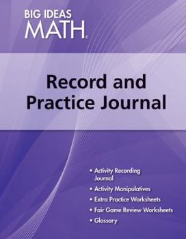 Paperback BIG IDEAS MATH Algebra 1: Common Core Record & Practice Journal Book