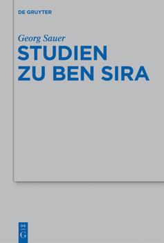 Hardcover Studien Zu Ben Sira [German] Book