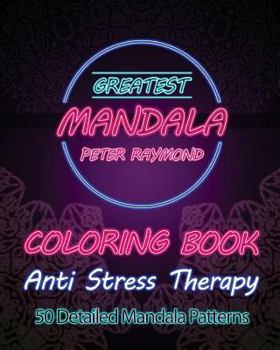 Paperback Anti Stress Therapy Coloring Book: 50 Detailed Mandala Patterns Book