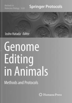 Paperback Genome Editing in Animals: Methods and Protocols Book