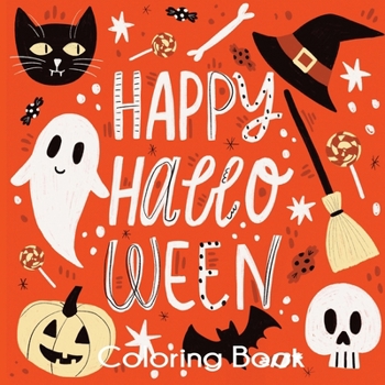 Paperback Happy Halloween Coloring Book