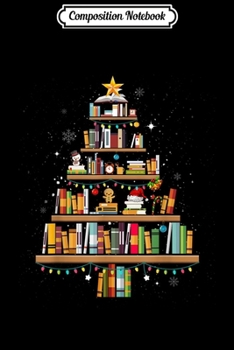 Composition Notebook: Merry Christmas Library Tree Book Lover Librarian Cool Xmas  Journal/Notebook Blank Lined Ruled 6x9 100 Pages