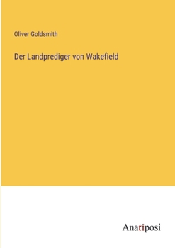 Paperback Der Landprediger von Wakefield [German] Book