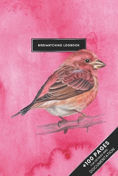 Paperback Bird Watching Birding Ornithology Journal Log Book - Purple Finch: Ornithologist Bird Identification Notebook Field Diary Notepad with 110 Pages in 6" Book