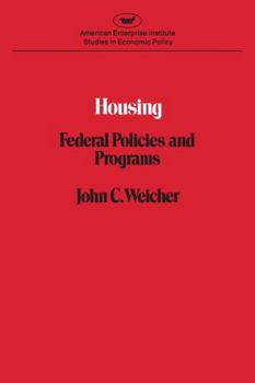 Paperback Housing: Federal Policies Book