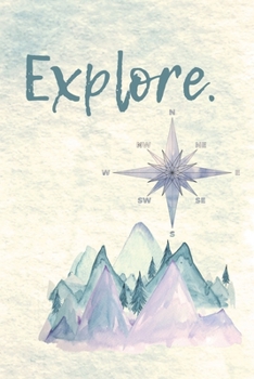 Paperback Explore: Record Your Hikes, Hiking Trail Journal Book