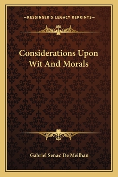 Paperback Considerations Upon Wit And Morals Book