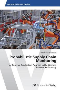 Paperback Probabilistic Supply Chain Monitoring Book