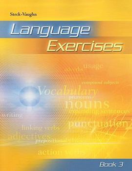 Paperback Language Exercise, Book 3 (Steck-vaughn Language Exercise) Book
