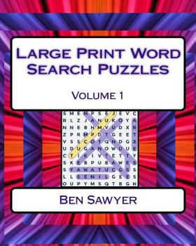 Paperback Large Print Word Search Puzzles Volume 1 [Large Print] Book