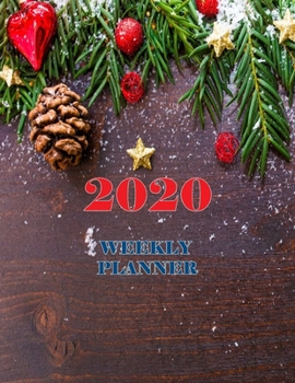 Paperback 2020 Weekly Planner: 52-Week Calendar, Christmas Gift Cover Design Book