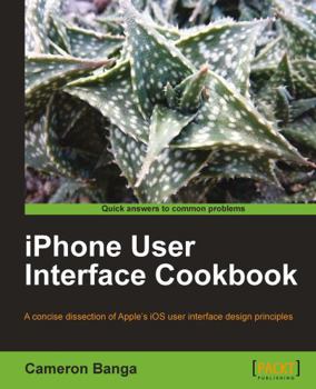 Paperback iPhone User Interface Cookbook Book