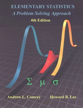 Paperback Elementary Statistics: A Problem Solving Approach 4th Edition Book