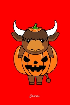 Journal: Dot Grid Journal - Buffalo Pumpkin Body Cute Easy Halloween Gift - Red Dotted Diary, Planner, Gratitude, Writing, Travel, Goal, Bullet Notebook