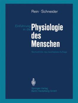 Hardcover Einf Hrung in Die Physiologie Des Menschen [German] Book