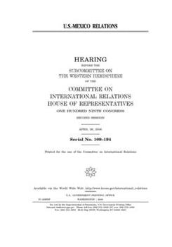 Paperback U.S.-Mexico relations Book