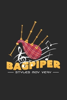 Bagpiper: 6x9 Bagpipe | grid | squared paper | notebook | notes