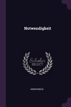 Paperback Notwendigkeit Book