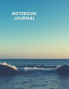 Paperback The ocean is recorded in a notebook.: Size 8.5x11 inches, 150 Page blank Notebook/Diary Book