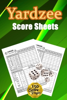 Yardzee Score Sheets: 130 Pads for Scorekeeping - Yardzee Score Cards - Yardzee Score Pads with Size 6 x 9 inches