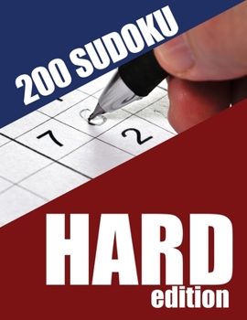 Paperback 200 Sudoku Hard Edition: An 8x10, 200 puzzle, hard sudoko book