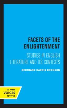 Paperback Facets of the Enlightenment: Studies in English Literature and Its Contexts Book