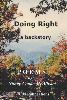 Paperback Doing Right: a backstory Book