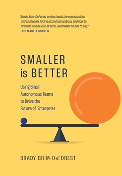 Hardcover Smaller is Better: Using Small Autonomous Teams to Drive the Future of Enterprise Book