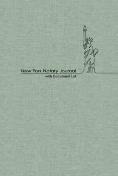 Paperback New York Notary Journal: With Document List Book
