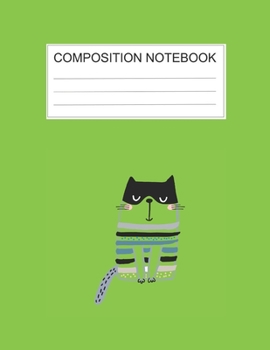 Composition notebook: Ruled (8.5 x 11 in), 110 Pages: Diary Book For Girl, Journal Notebook For Kids, Writing Journal Lined, Cute Pets green (8.5 x 11 in), 110 Pages (cute composition green)