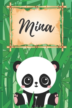 personalisiertes Notizbuch Panda / Malbuch / Kritzelbuch / Tagebuch / Journal / Notizheft / DIN A5 / Geschenke Mina: individuelles personalisiertes ... für Frauen und Männer. (German Edition)