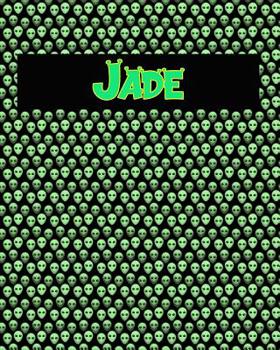 Paperback 120 Page Handwriting Practice Book with Green Alien Cover Jade: Primary Grades Handwriting Book