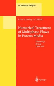 Hardcover Numerical Treatment of Multiphase Flows in Porous Media: Proceedings of the International Workshop Held at Beijing, China, 2-6 August 1999 Book