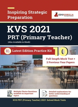 Paperback KVS PRT (Primary Teacher) 2021 10 Full-length Mock Test + 2 Previous year Papers Book