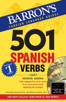 Paperback Barron's 501 Spanish Verbs [With CDROM and CD (Audio)] Book