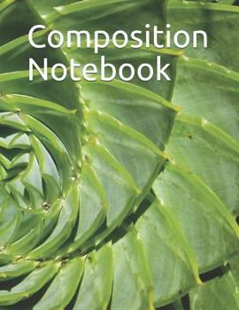 Paperback Composition Notebook: Spiral Cactus Themed Composition Notebook 100 Pages College Ruled 8.5 X 11 Book