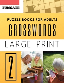 Paperback Crossword Puzzle Books for Adults: Fungate Word Game Easy Quiz Books for Beginners [Large Print] Book