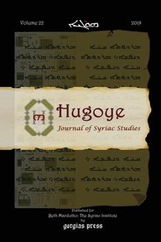 Paperback Hugoye: Journal of Syriac Studies (volume 22, 2019) Book