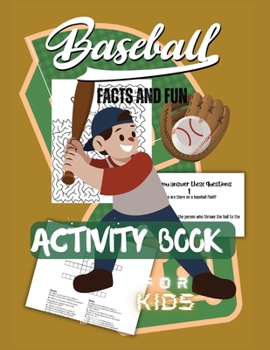 Paperback baseball facts and fun activity book