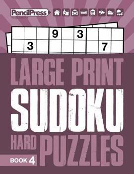 Paperback Large Print Hard Puzzles Book 4 Book