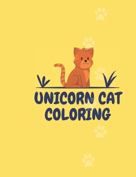 unicorn cat coloring: Coloring book, children's fun, book introducing laughing animal drawings