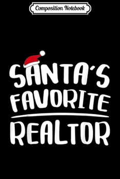 Paperback Composition Notebook: Santa's Favorite Runner Funny Christmas Xmas Lights Hat Top Journal/Notebook Blank Lined Ruled 6x9 100 Pages Book