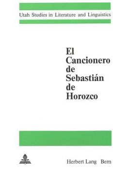 Paperback El Cancionero de Sebastian de Horozco [Spanish] Book